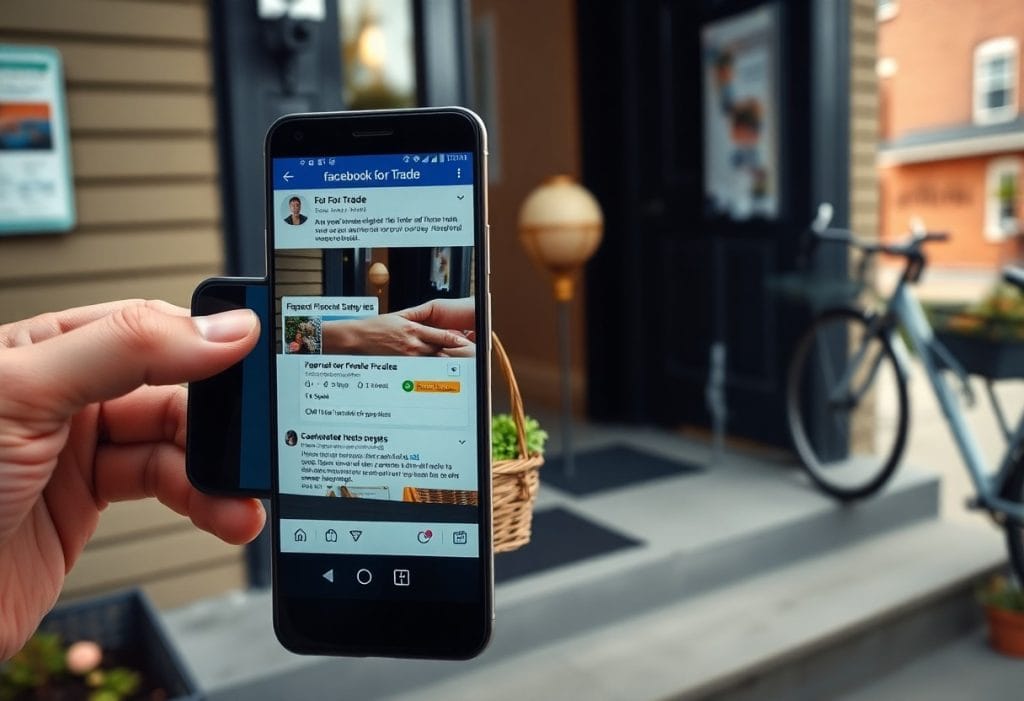 Building local connections through facebook barter posts gjh
