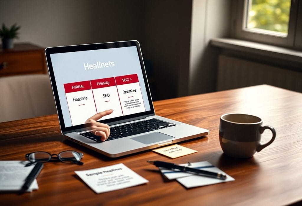 Optimize headline tone formal friendly or seo rrl